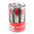 Top Tools Snap-off blade knife 18 mm, 12 pcs set in tube — 17B528-12