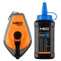 NEO TOOLS Marking-out string 3:1, plastic housing + blue chalk — 49-952