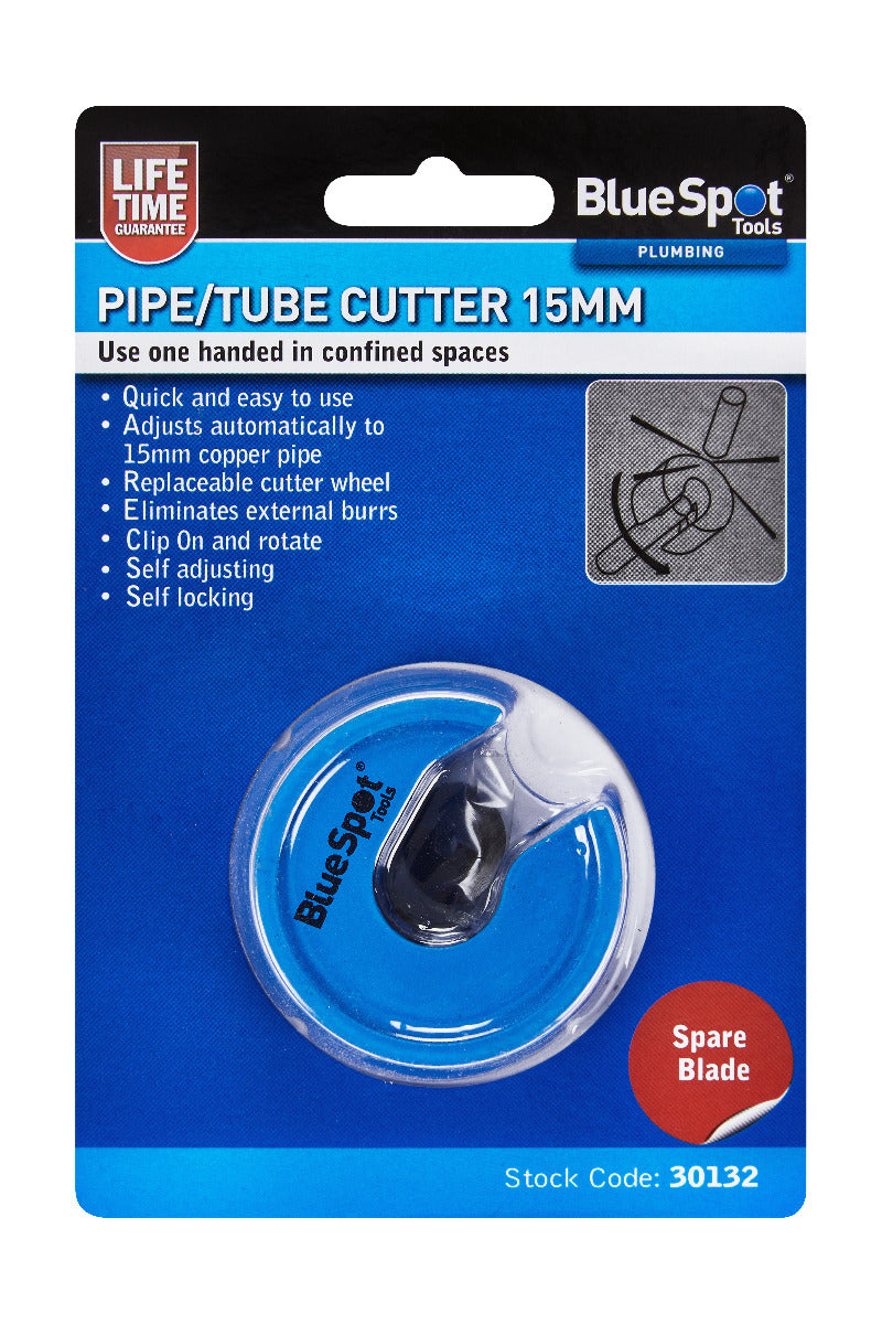 Blue Spot Tools 15mm Pipe And Tube Cutter With Extra Blade