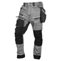 NEO TOOLS Work trousers DENIM, Cordura reinforcements, detachable holster pockets, grey, size S — 81-361-2-S