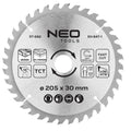 NEO TOOLS Saw blade, widia, 205 x 30 mm, 36 teeth — 57-682