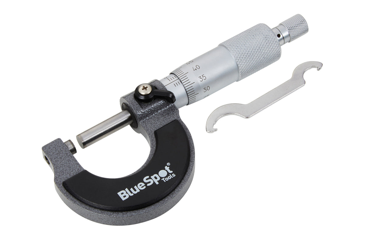 Blue Spot Tools 0-25MM x 0.01MM Outside Micrometer