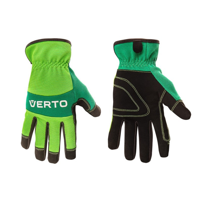 VERTO Work gloves, leather, 8" — 97H120
