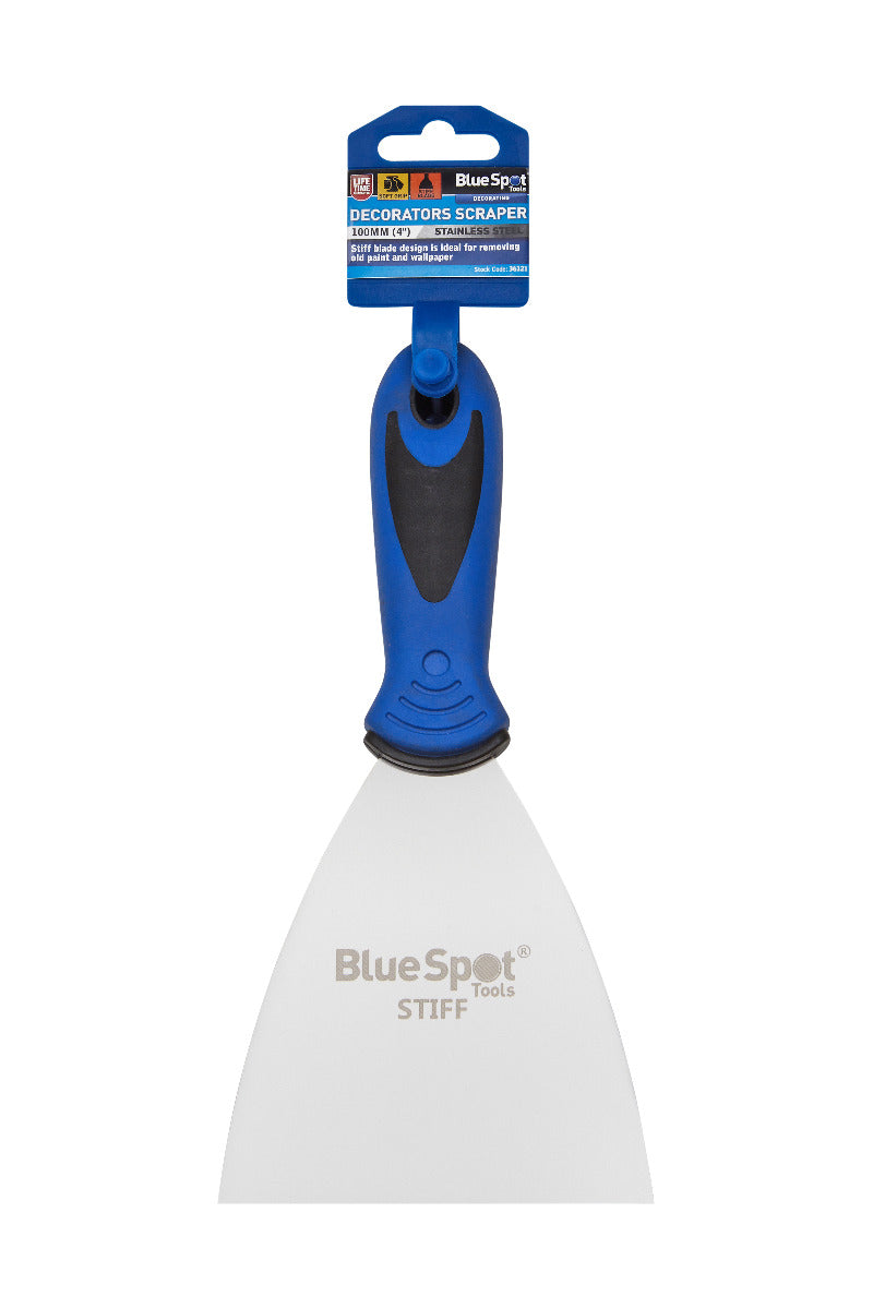Blue Spot Tools 100mm (4") Decorators Scraper