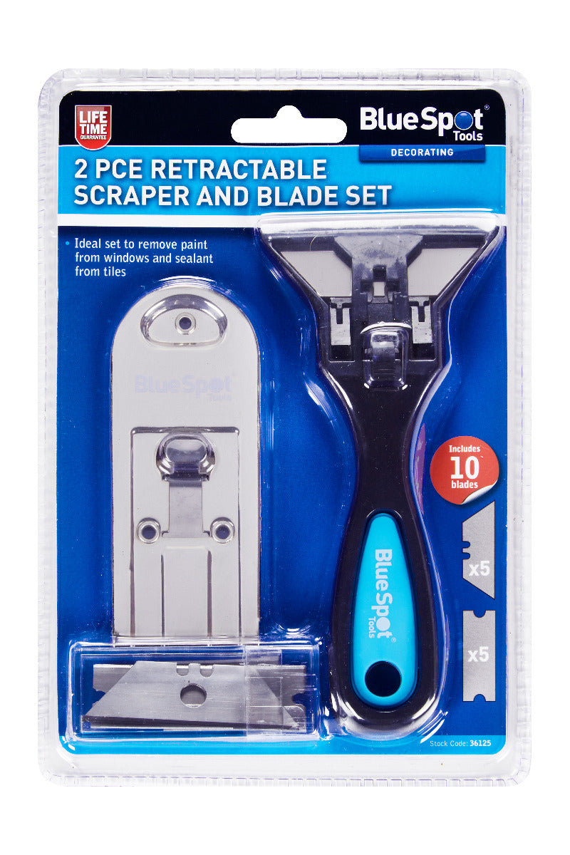 Blue Spot Tools 2 PCE Scraper And Blade Set