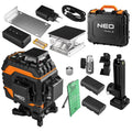 NEO TOOLS 3D laser, 16 lines, green, carrying case, target plate, magnetic holder, charger — 75-141