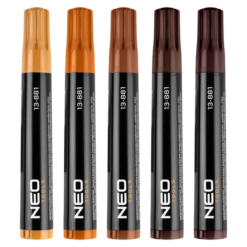 NEO TOOLS Set of furniture repair pencils 5 items — 13-881