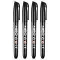 NEO TOOLS Construction marker, black, permanent, waterproof, oil-based, 4 pieces — 13-856