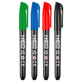 NEO TOOLS Construction marker, 4 colours, permanent, waterproof, oil-based, 4 pieces — 13-857