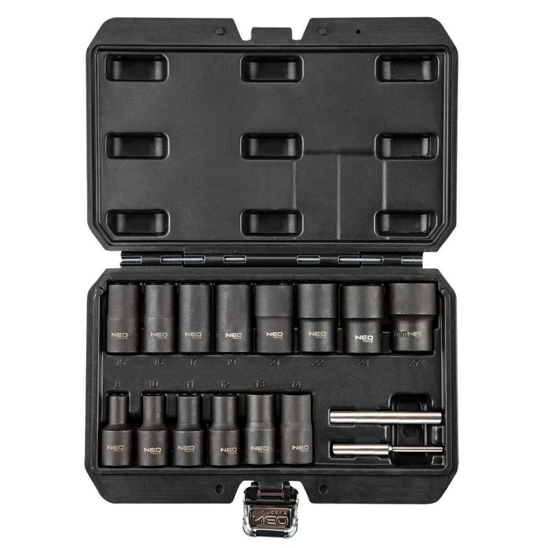 NEO TOOLS Bolt extractor socket, 1/2", 16 pcs set — 11-920