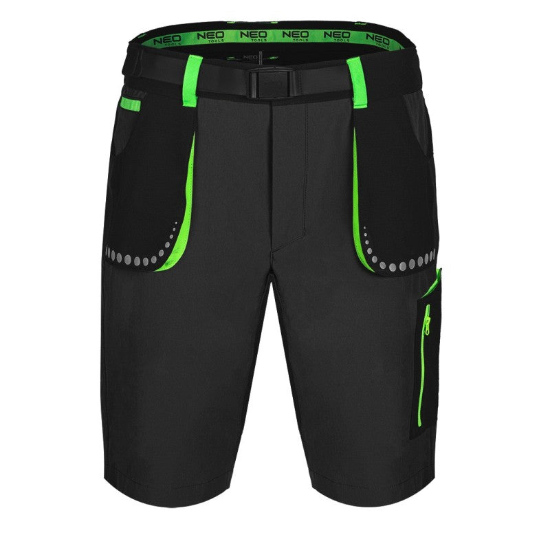 NEO TOOLS Short pants PREMIUM, 4 way stretch, black, size L — 81-277-L