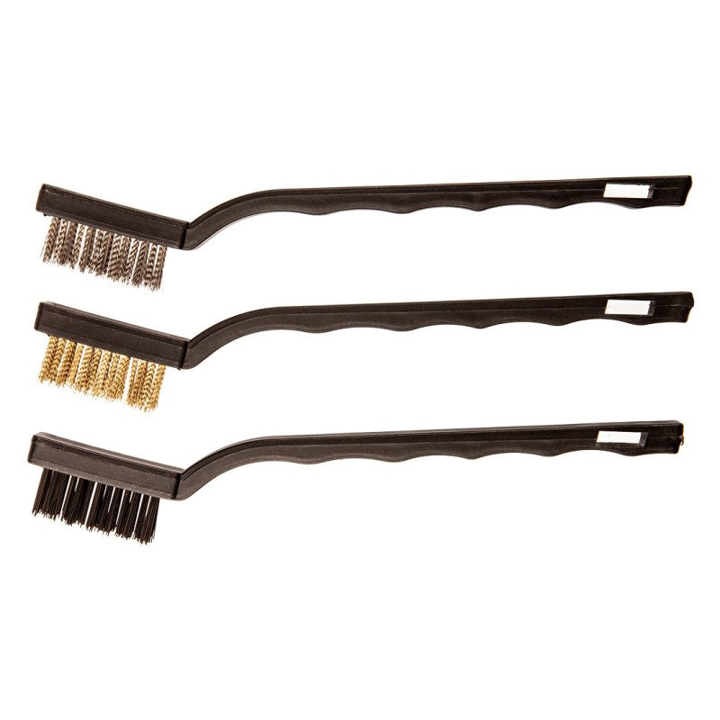 Top Tools Wire brush 180 mm, copper/steel/nylon, 3 pcs set — 14A618