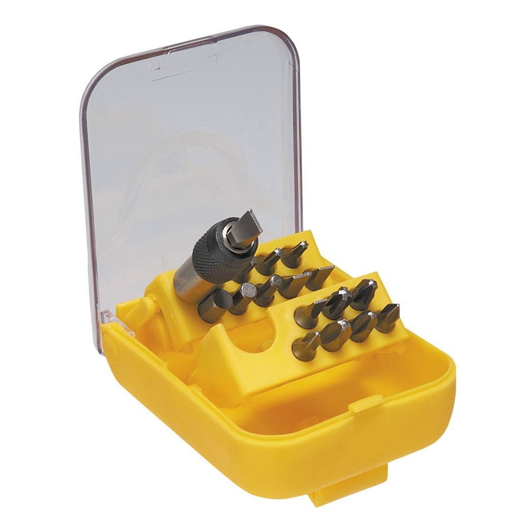 TOPEX Screwdriver bits with holder, set 18 pcs — 39D363
