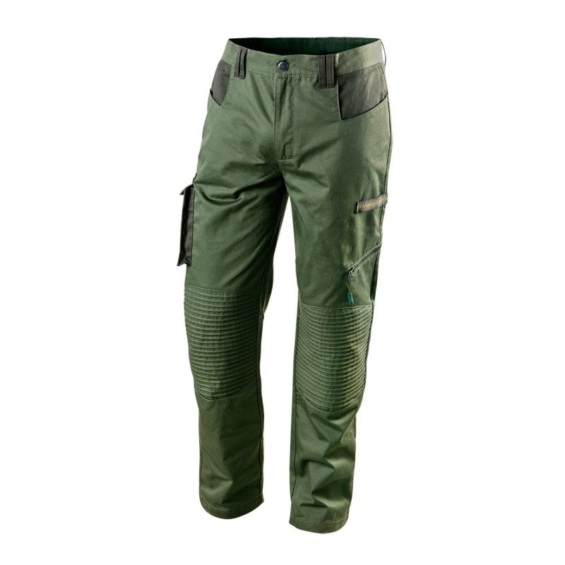 NEO TOOLS Work trousers CAMO olive, size XL — 81-222-XL