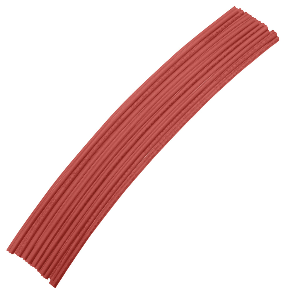 Blue Spot Tools 10 PCE 300mm (12") 3/16" Red Heat Shrink Tubing