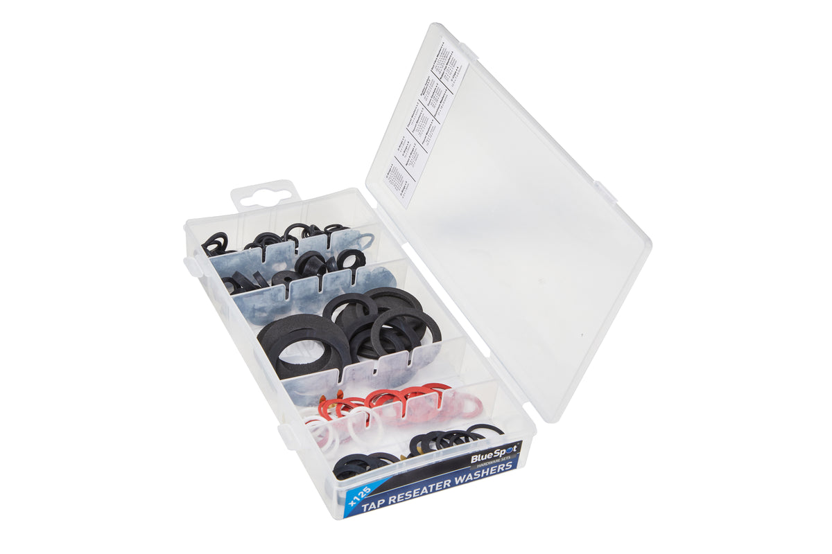 Blue Spot Tools 125 PCE Assorted Tap Reseater Washer Set