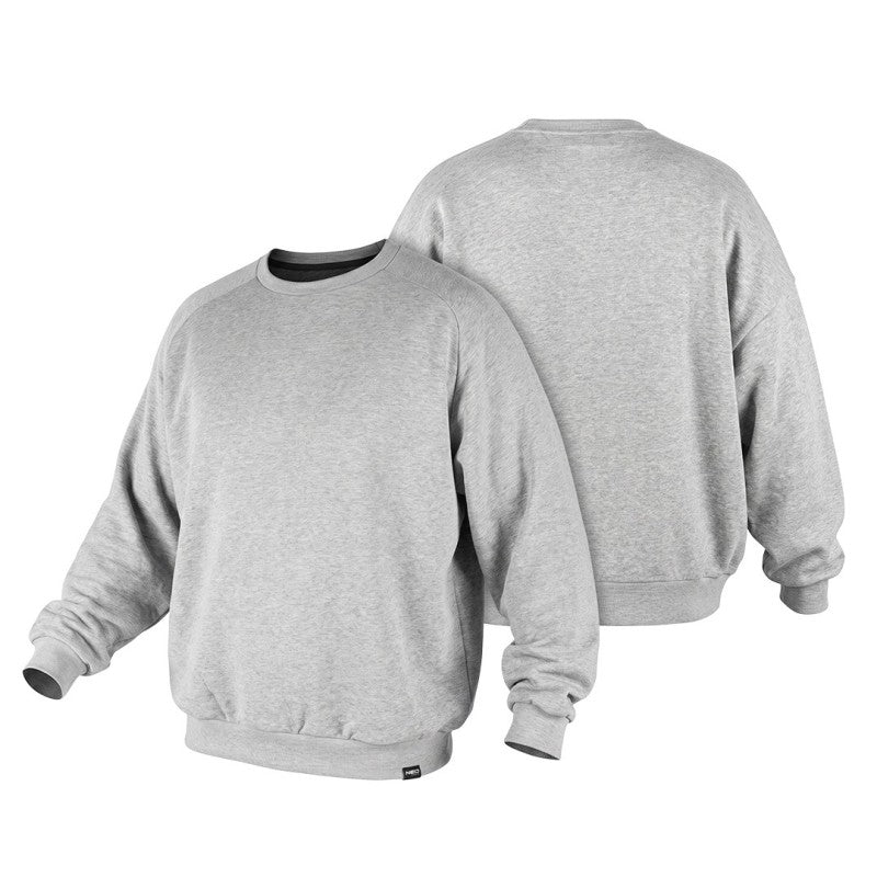 NEO TOOLS COMFORT sweatshirt, grey melange, size XL — 81-650-XL