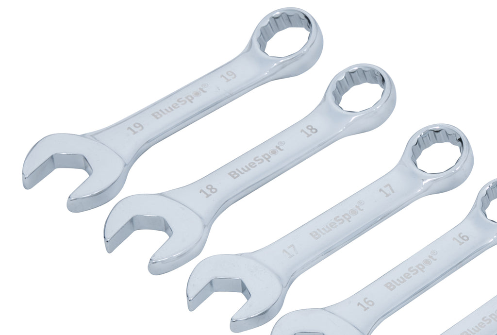 Blue Spot Tools 10 PCE Metric Stubby Spanner Set (10-19mm)