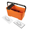 NEO TOOLS Tile set: bucket with grate and rollers 25 l + float with rubber + float with soft sponge — 50-253