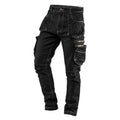 NEO TOOLS 5 pockets work trousers DENIM, black, size S — 81-233-S