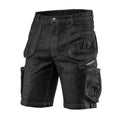 NEO TOOLS Short pants DENIM, black, size XXL — 81-273-XXL