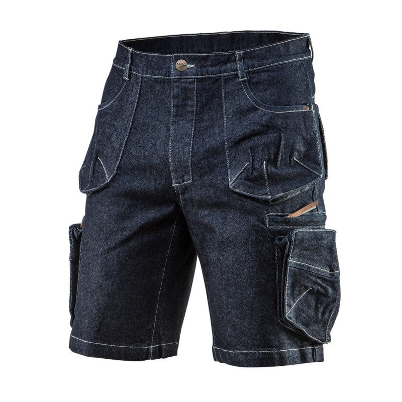 NEO TOOLS Short pants DENIM, size S — 81-279-S