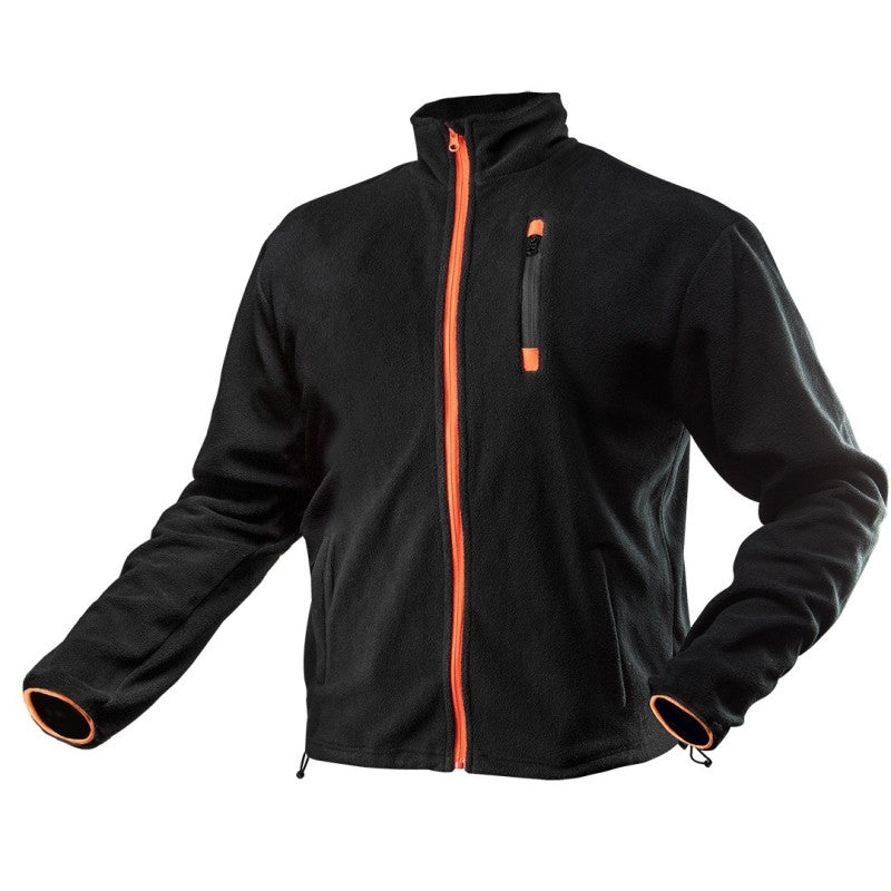 NEO TOOLS Polar fleece sweatshirt, black, size S/48 — 81-500-S