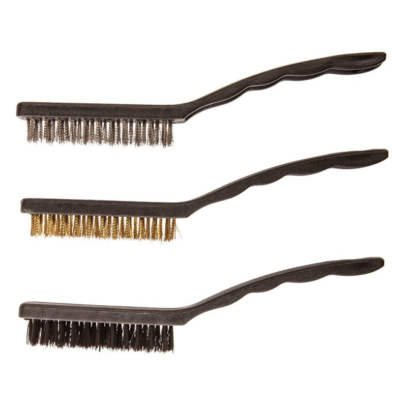 Top Tools Wire brush 230 mm, copper/steel/nylon, 3 pcs set — 14A623