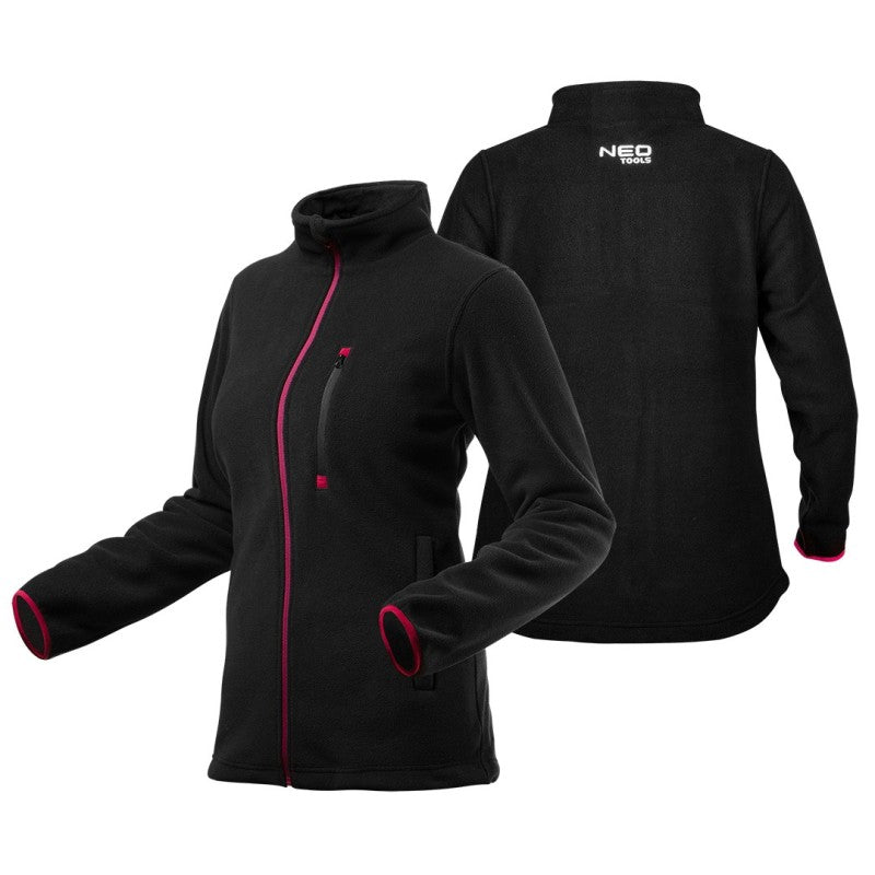 NEO TOOLS Women fleece sweatshirt, black, size XXL — 80-500-XXL