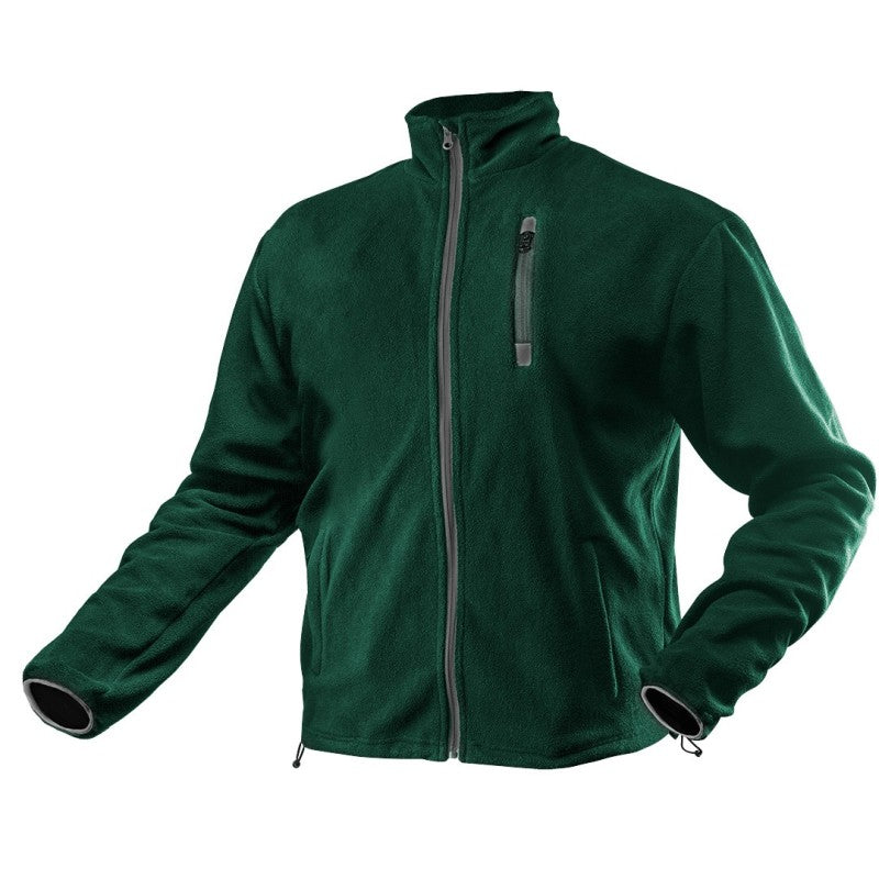 NEO TOOLS Polar fleece sweatshirt, green, size XXL — 81-504-XXL