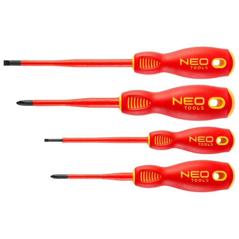 NEO TOOLS Screwdriver 1000V set 4 pcs, slim — 04-144