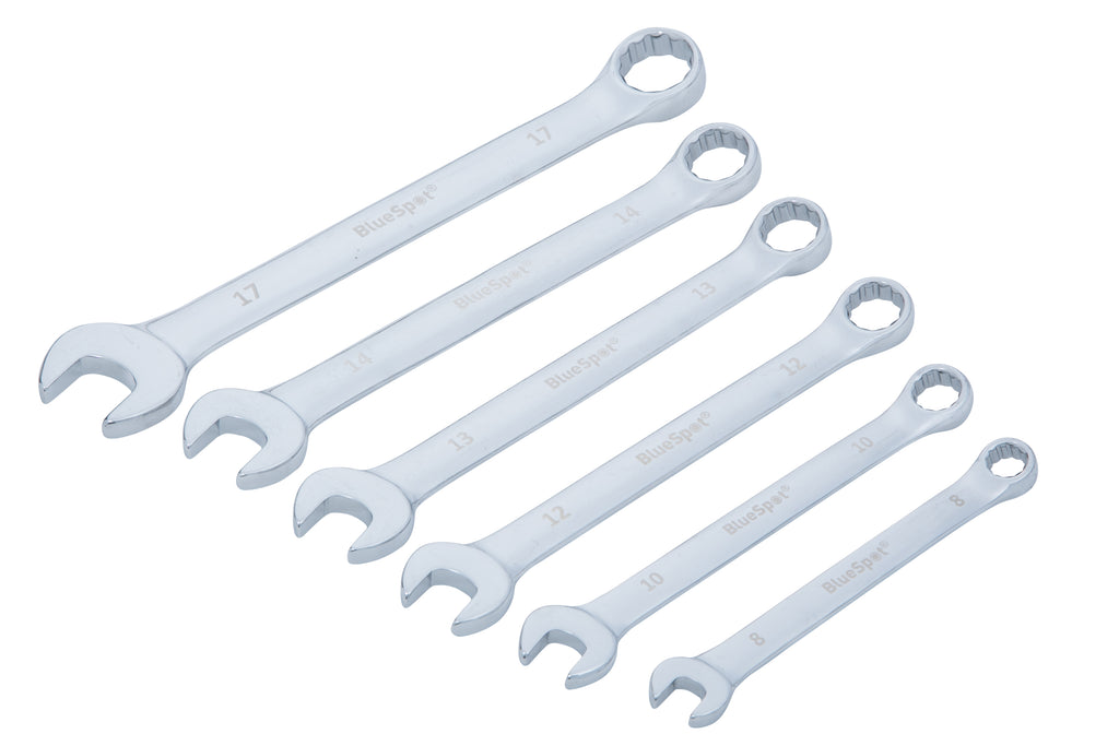 Blue Spot Tools 6 PCE Metric Combination Spanner Set (8-17mm)