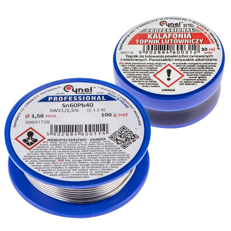 CYNEL Soldering set: solder and colophony — 44E731