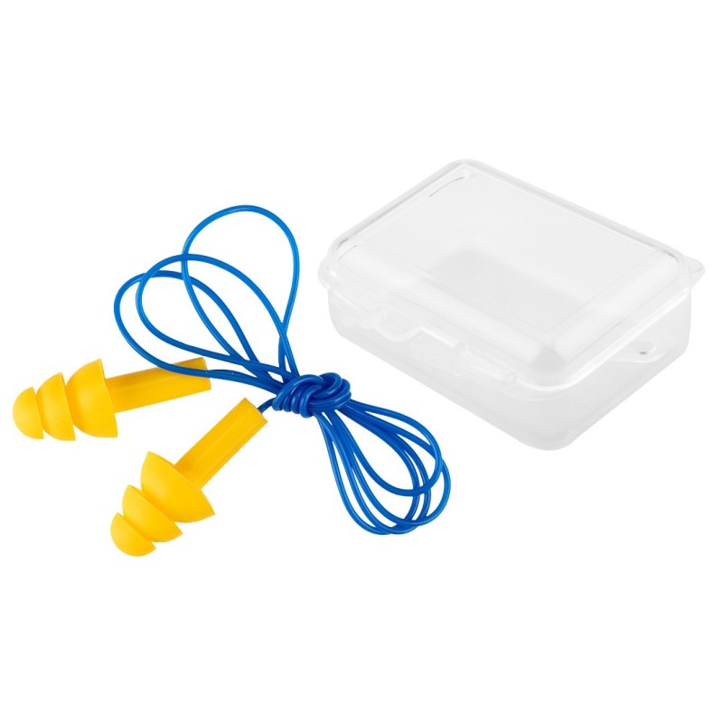 NEO TOOLS Ear plugs on a cord, plastic box — 97-554