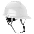 NEO TOOLS Industrial helmet with chin strap, white — 97-221
