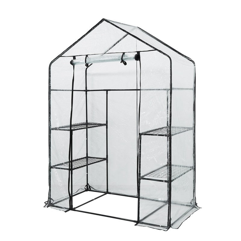 NEO TOOLS Greenhouse 143 x 73 x 195 cm, PVC film, metal construction — 15-902
