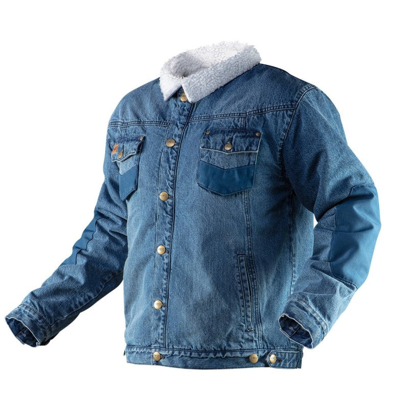 NEO TOOLS Working jacket DENIM, insulated, size XXXL — 81-557-XXXL