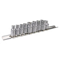 TOPEX Torx sockets 1/4", 3/8", E5-E16, set 9 pcs — 39D375