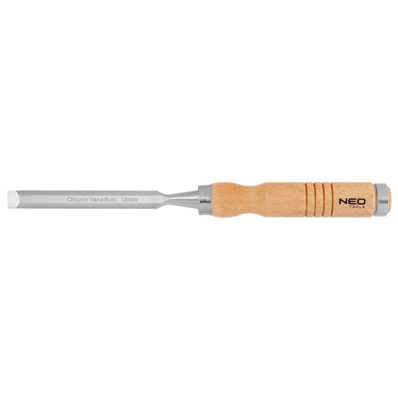 NEO TOOLS Chisel 12 mm, CrV, wooden handle — 37-812