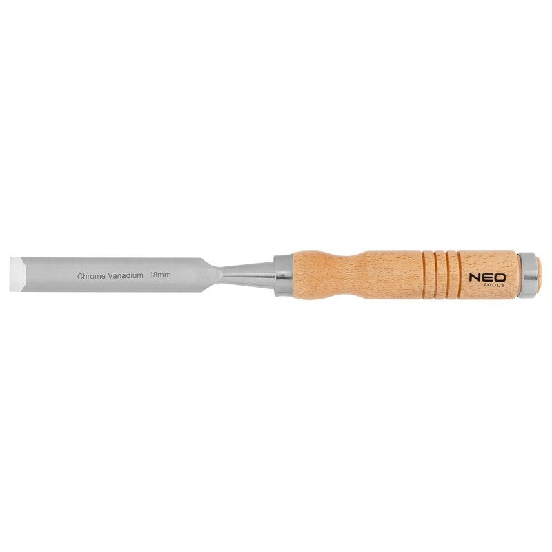 NEO TOOLS Chisel 18 mm, CrV, wooden handle — 37-818
