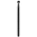 GRAPHITE HSS cutter 3.14 mm, ball, shank 3.2 mm, 2 pcs — 55H063