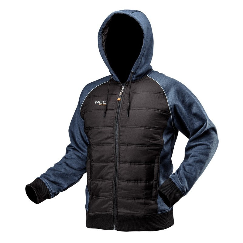 NEO TOOLS Knitted sweatshirt, insulated, with hood, size XXL — 81-556-XXL