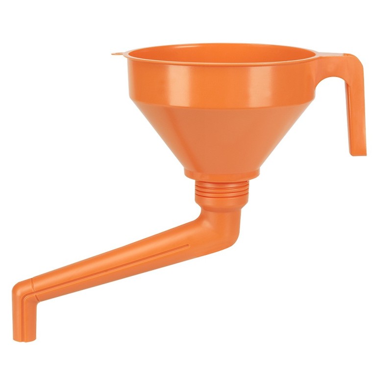 PRESSOL Angled funnel with filter 160 mm, 1.2 l - plastic — 02 562