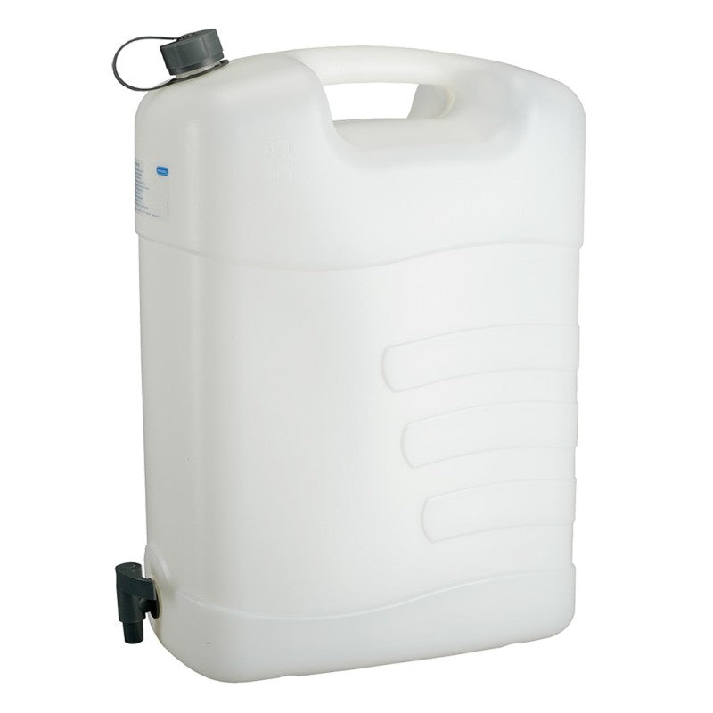 PRESSOL Water can with drain cock, 35 l, polyethylene — 21 169