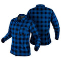 NEO TOOLS Flannel shirt, navy blue, size XXXL — 81-545-XXXL