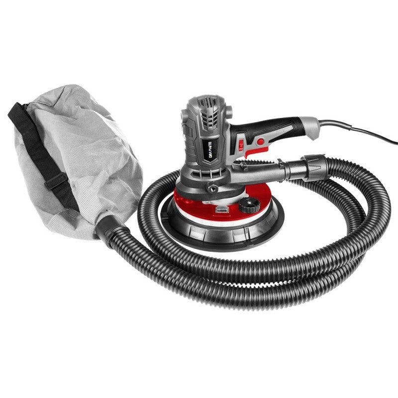 GRAPHITE Plaster sander 900W, 180 mm, led — 59G263