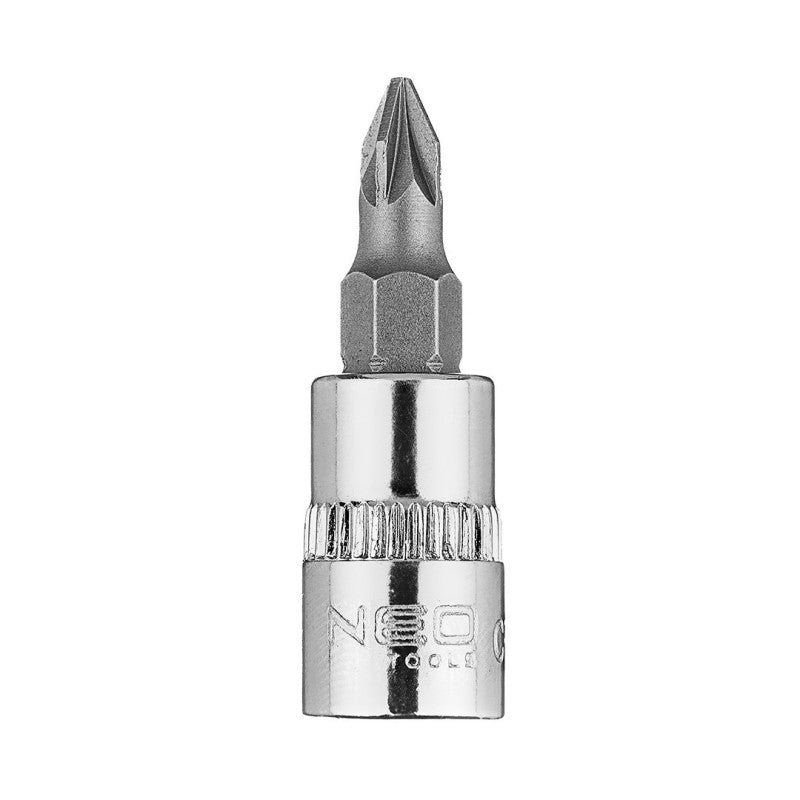 NEO TOOLS PZ1 screwdriver bit on 1/4" socket, short, 37 mm — 10-319
