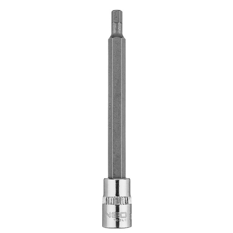 NEO TOOLS Hexagonal bit H4 on socket 1/4", long, 87 mm — 10-329