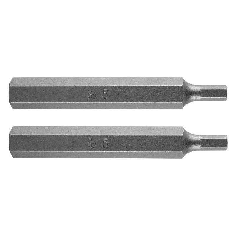 NEO TOOLS HEX bit 5 x 75 mm, S2, 2 pcs — 10-980