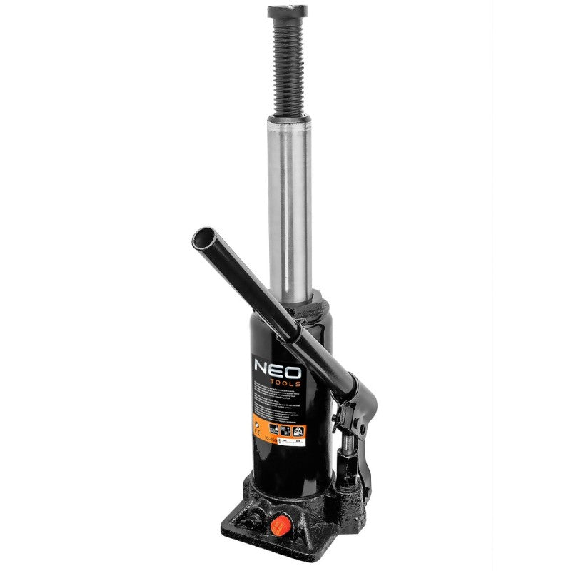 NEO TOOLS Hydraulic bottle jack 2 t, to 345 mm, 2.5 kg — 10-450